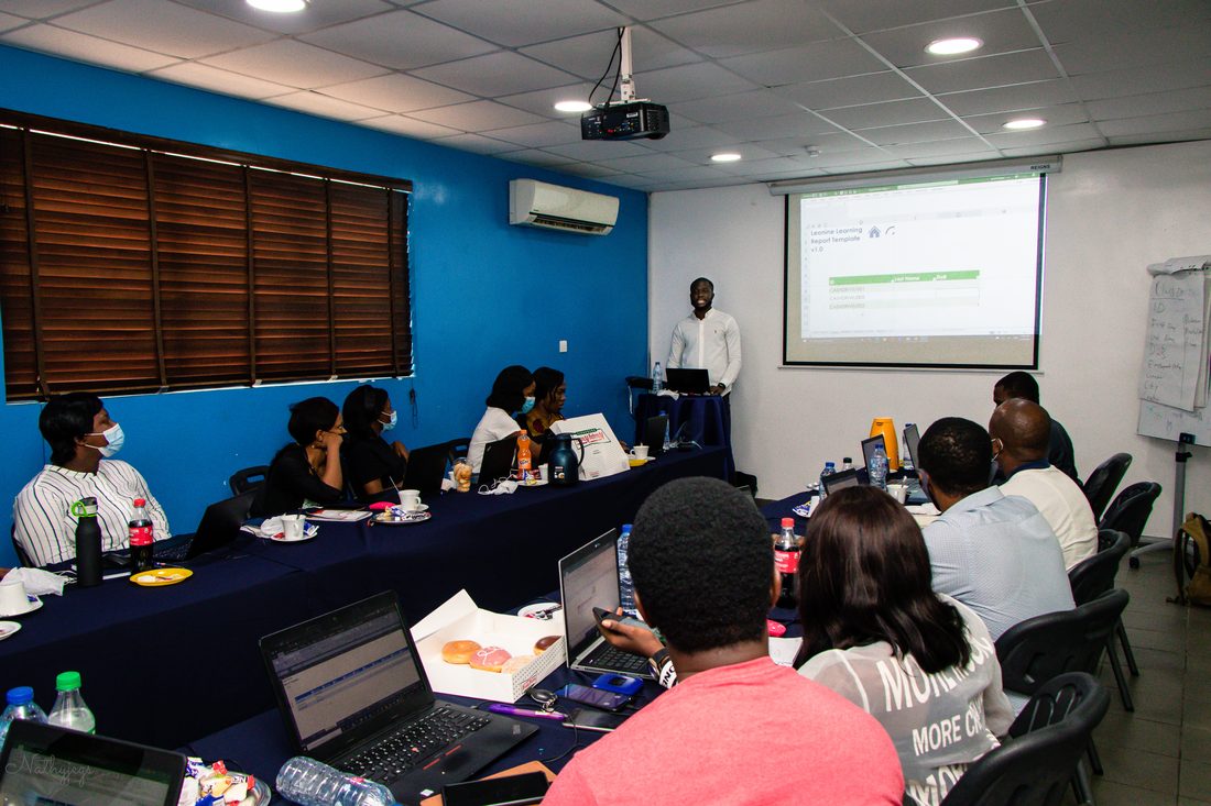 A Leonine Learning workshop session in progress